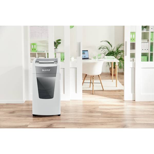 Leitz IQ Autofeed Office Pro 600 P4 Aktenvernichter 600 Blatt Partikelschnitt 4 x 36mm P-4 110l Vernichtet auch Büroklammern