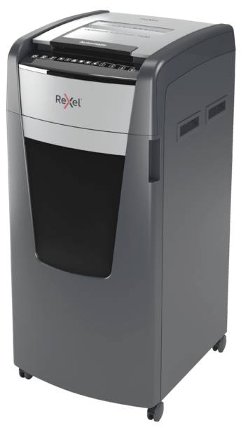 Rexel Optimum AutoFeed+ 750M Aktenvernichter 750 Blatt Mikroschnitt 2 x 15mm P-5 140l Vernichtet auch Büroklammern, Heftklammern