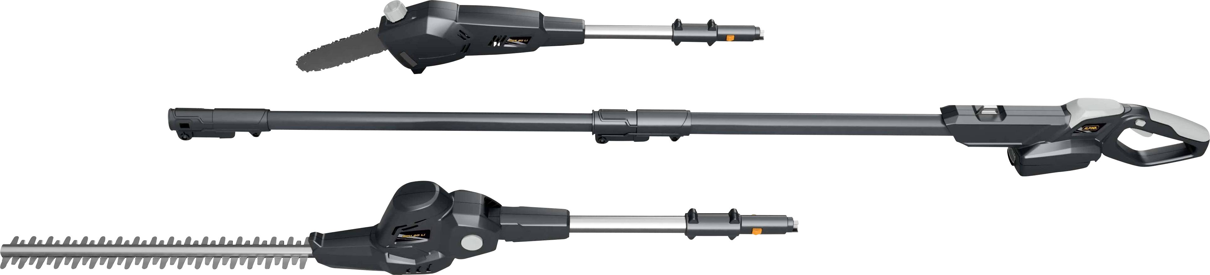 ALPINA Outdoor 271724104/A21 Akku Multitool, Hochentaster, Heckenschere AMT 20 Li 230 V Li-Ion