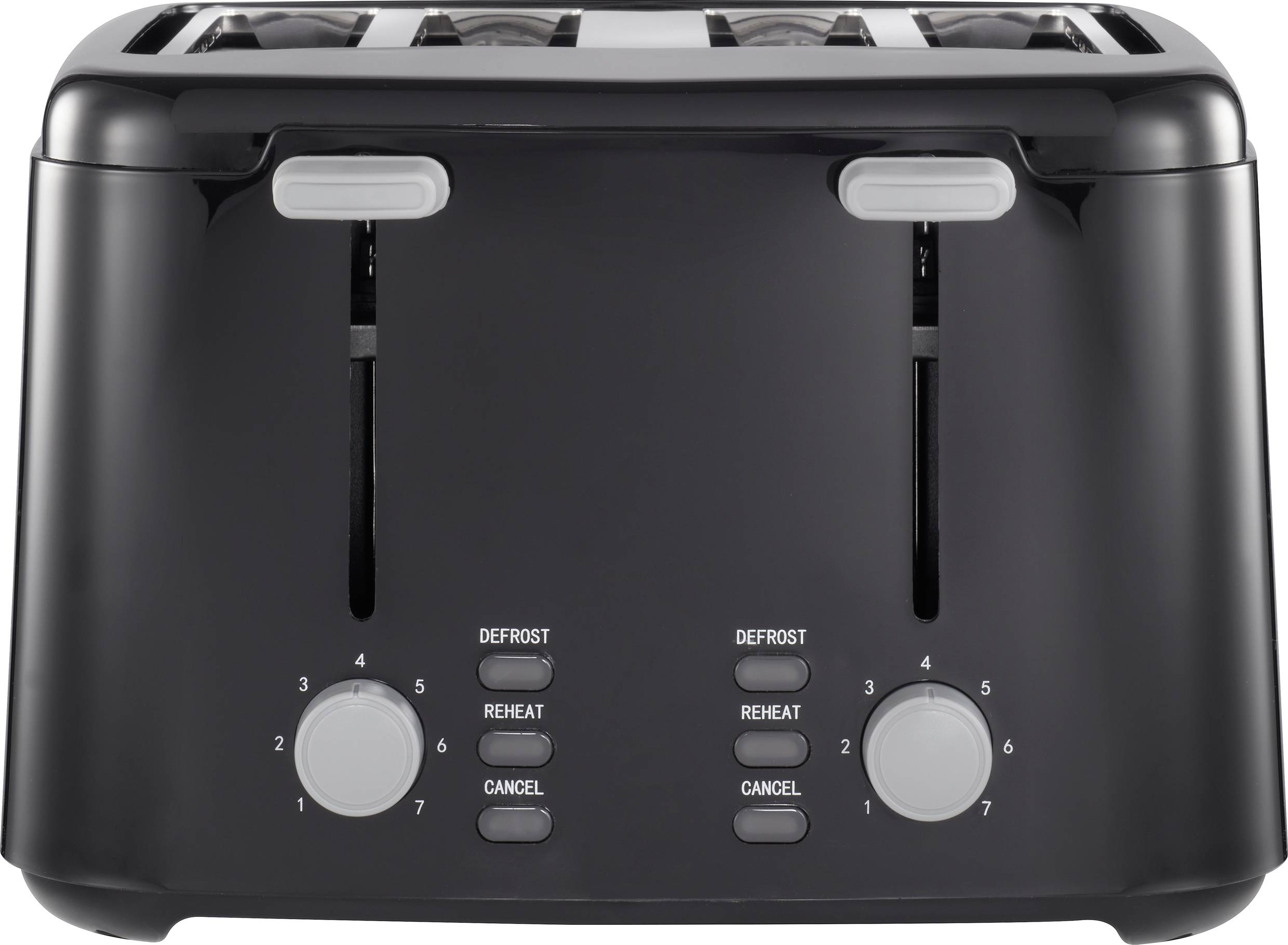 Toaster Toastfunktion Schwarz