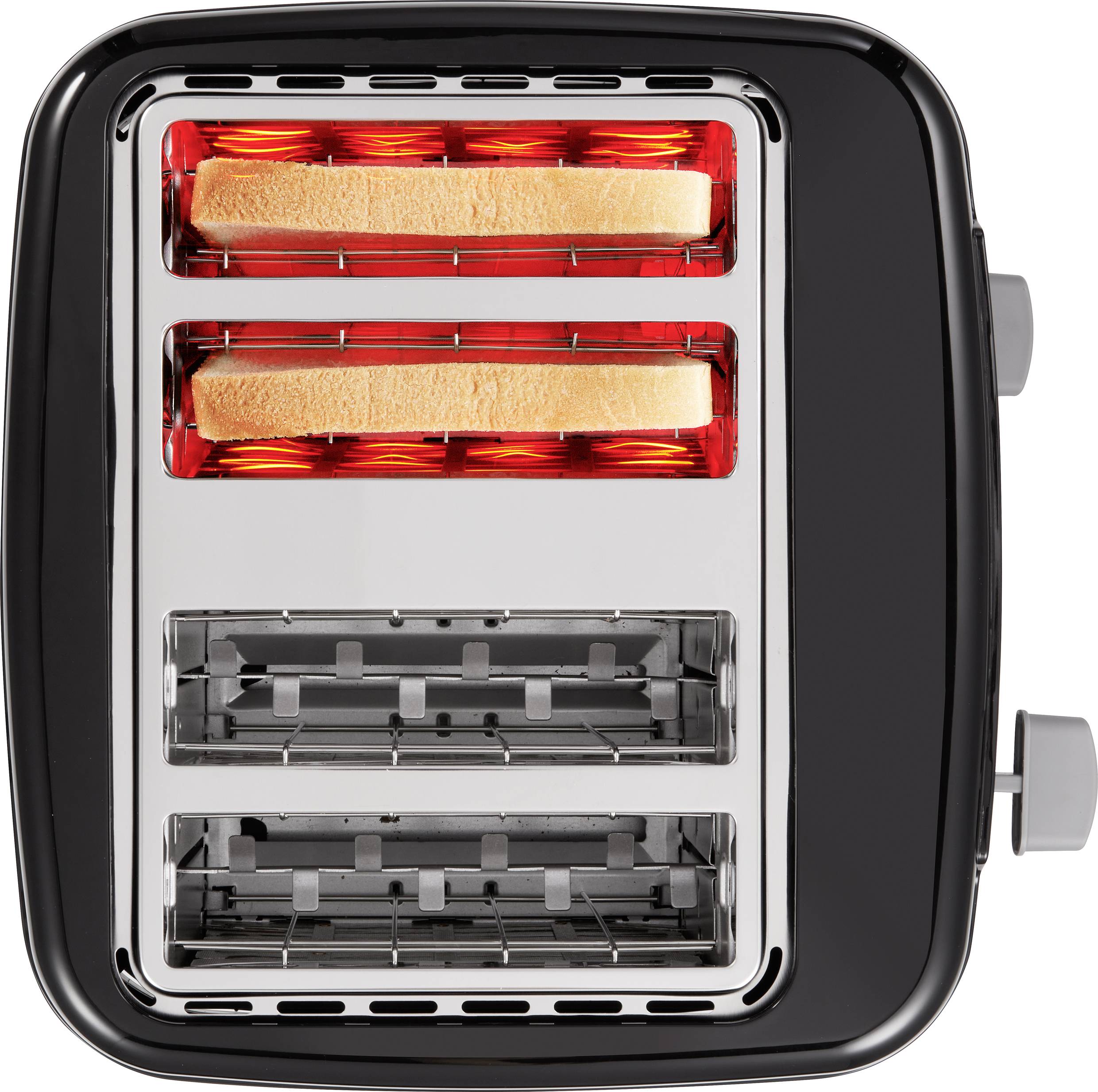 Toaster Toastfunktion Schwarz