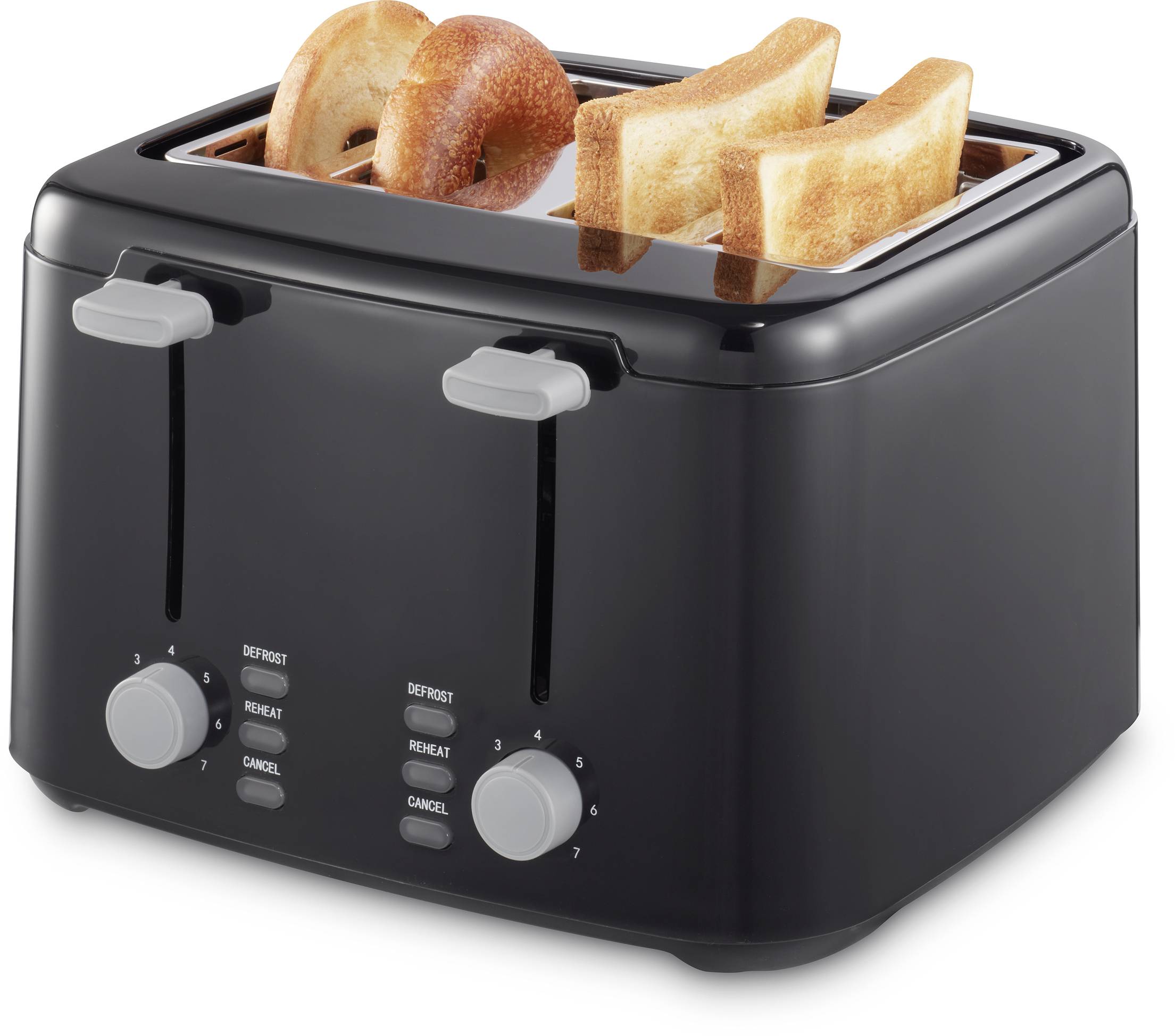 Toaster Toastfunktion Schwarz
