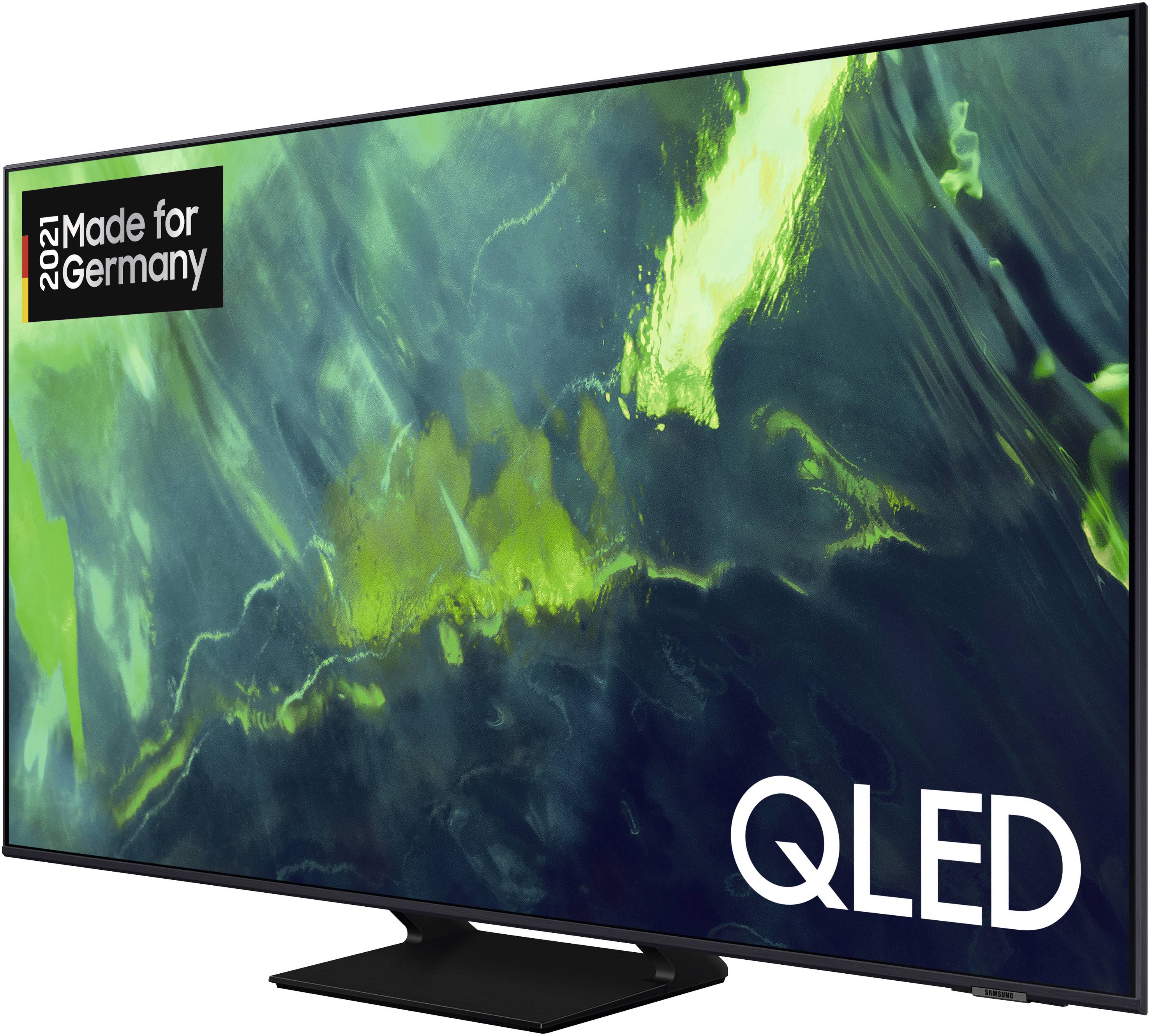 Samsung GQ65Q70A QLED-TV 163 cm 65 Zoll EEK F (A - G) DVB-T2, DVB-C, DVB-S2, UHD, Smart TV, WLAN, PVR ready, CI+ Titan-Grau