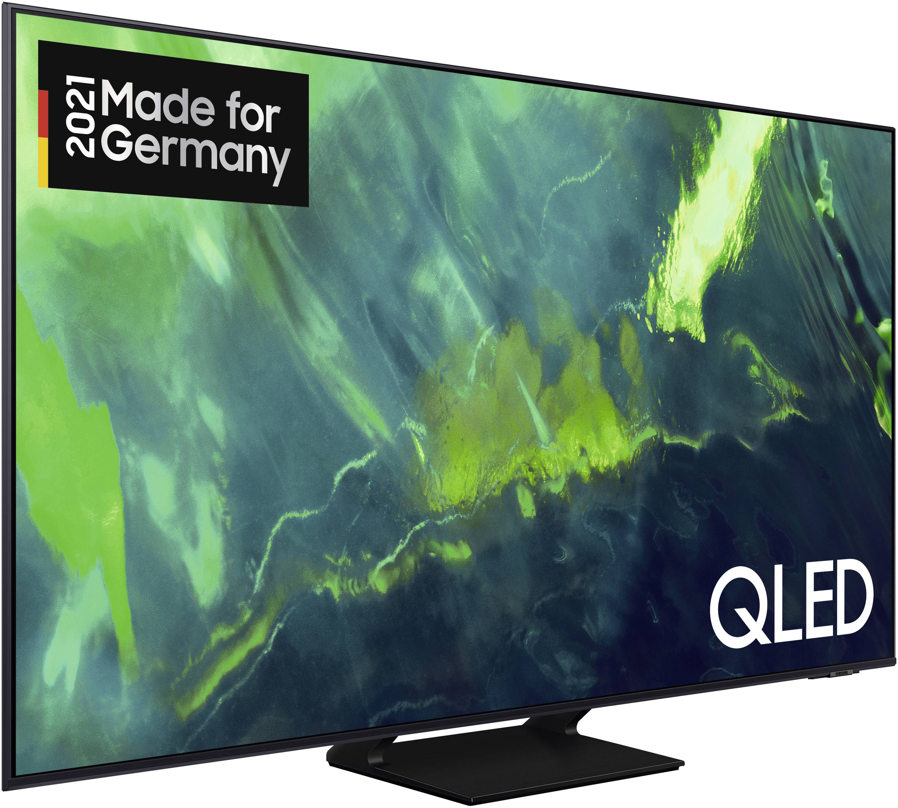 Samsung GQ65Q70A QLED-TV 163 cm 65 Zoll EEK F (A - G) DVB-T2, DVB-C, DVB-S2, UHD, Smart TV, WLAN, PVR ready, CI+ Titan-Grau