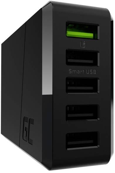 Green Cell ChargeSource 5 USB Ladestation 52 W USB Schwarz Steckdose