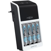 Ansmann Comfort Plus Rundzellen-Ladegerät NiMH Micro (AAA), Mignon (AA), 9V Block Ansmann Comfort Plus Rundzellen-Ladegerät NiMH Micro (AAA), Mignon (AA), 9V Block