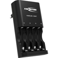 Ansmann Powerline 4 Smart Rundzellen-Ladegerät NiCd, NiMH Micro (AAA), Mignon (AA) Ansmann Powerline 4 Smart Rundzellen-Ladegerät NiCd, NiMH Micro (AAA), Mignon (AA)