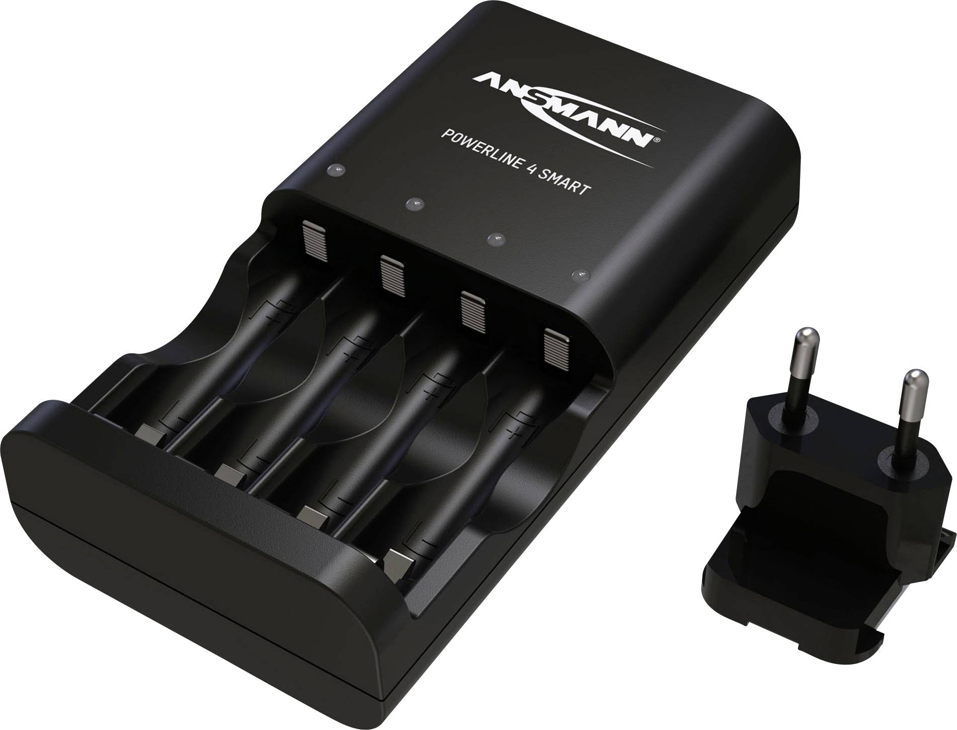 Ansmann Powerline 4 Smart Rundzellen-Ladegerät NiCd, NiMH Micro (AAA), Mignon (AA)