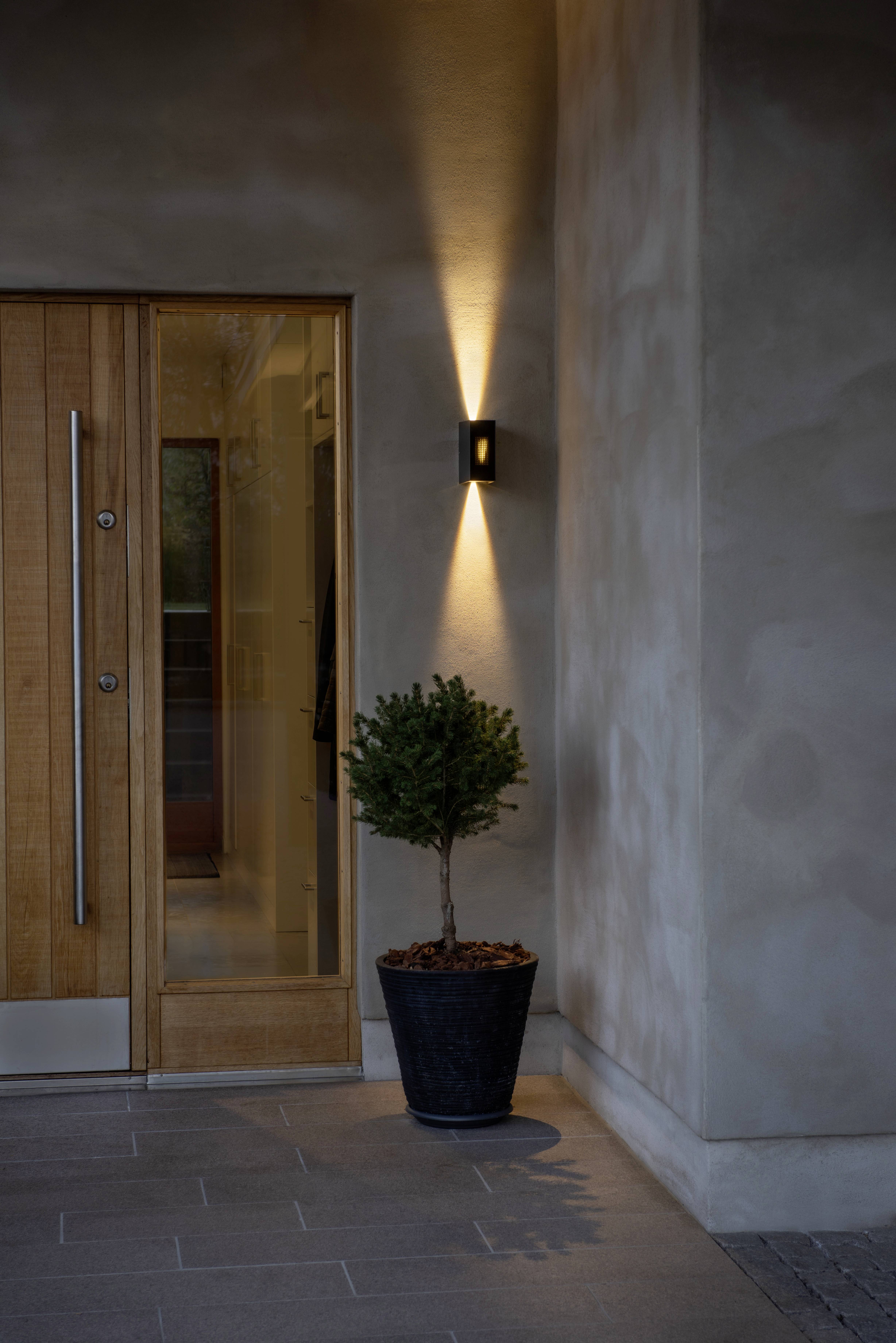 Konstsmide 7866-370 Außenwandleuchte, Wandleuchte EEK: G (A - G) 9W Anthrazit, Anthrazit (matt)