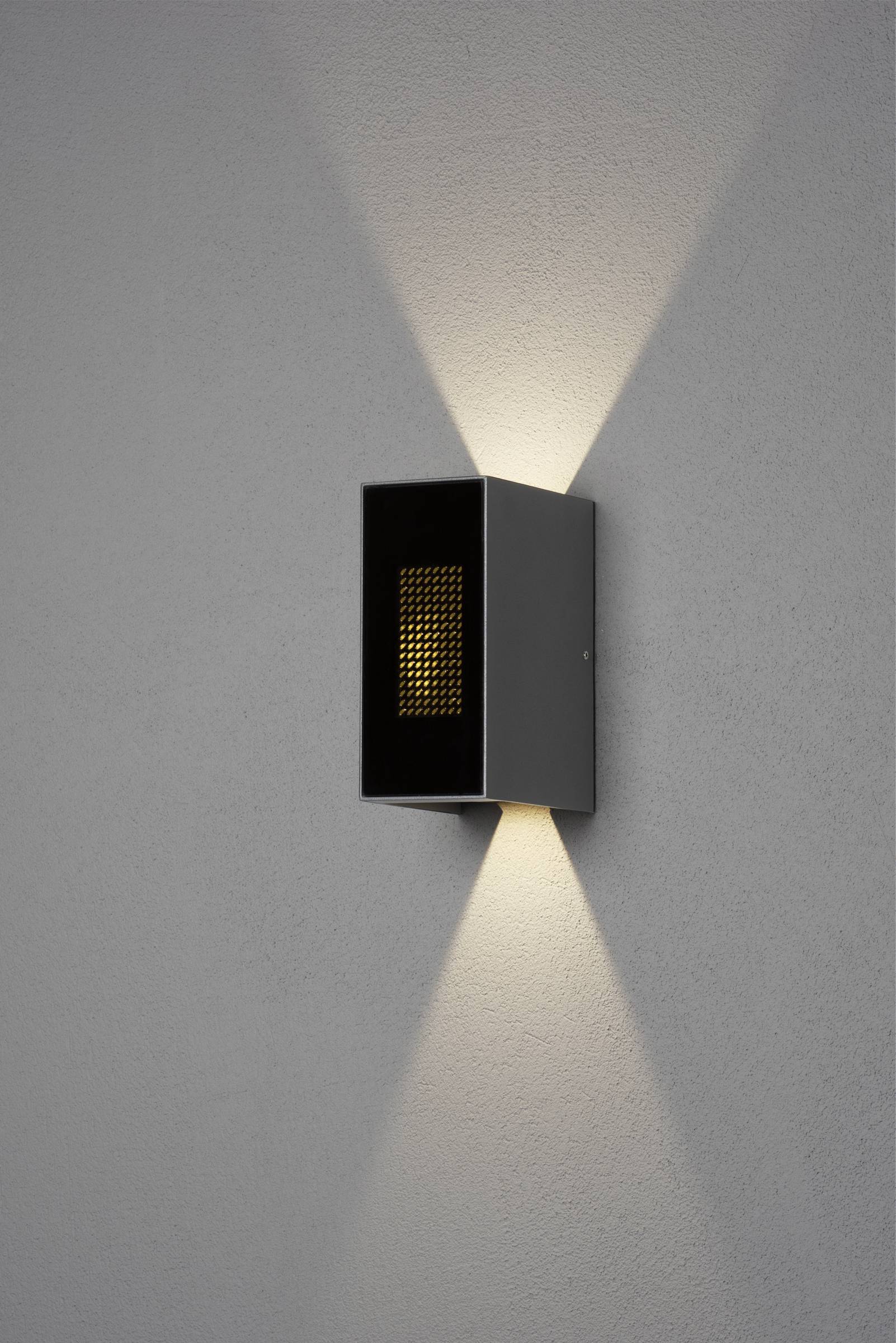 Konstsmide 7866-370 Außenwandleuchte, Wandleuchte EEK: G (A - G) 9W Anthrazit, Anthrazit (matt)