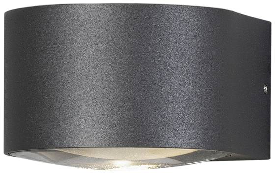 Konstsmide Gela 7881-370 Außenwandleuchte, Wandleuchte EEK: F (A - G) 6W Anthrazit