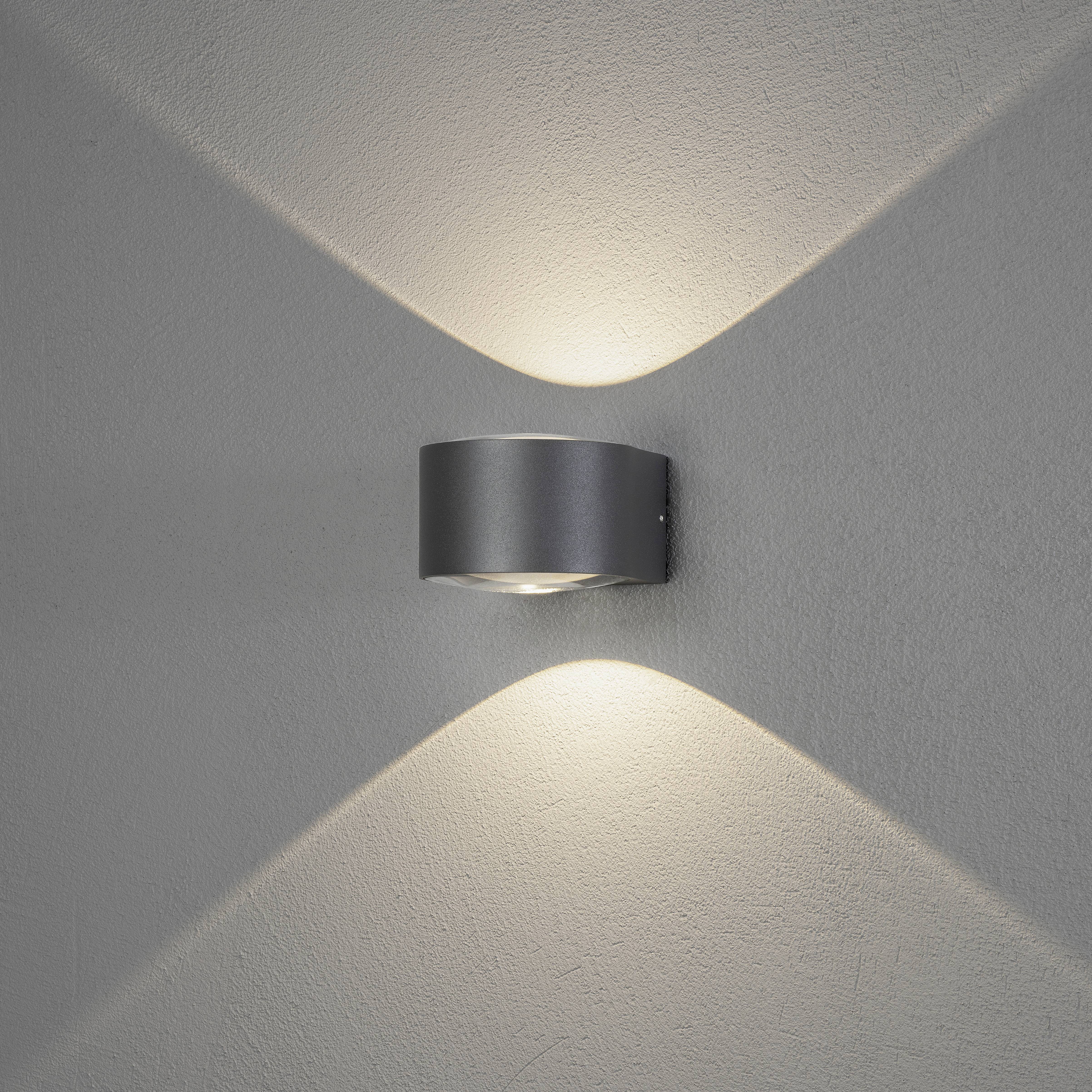 Konstsmide Gela 7882-370 Außenwandleuchte, Wandleuchte EEK: G (A - G) 12 W Anthrazit