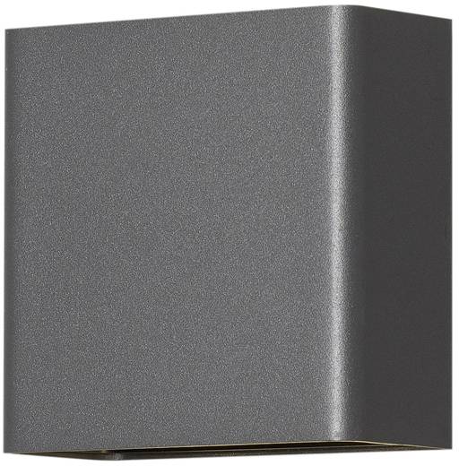 Ein rechteckiger, dunkelgrauer Wandbehang mit glatter, matter Oberfläche. Wahrscheinlich ein dekoratives Element.