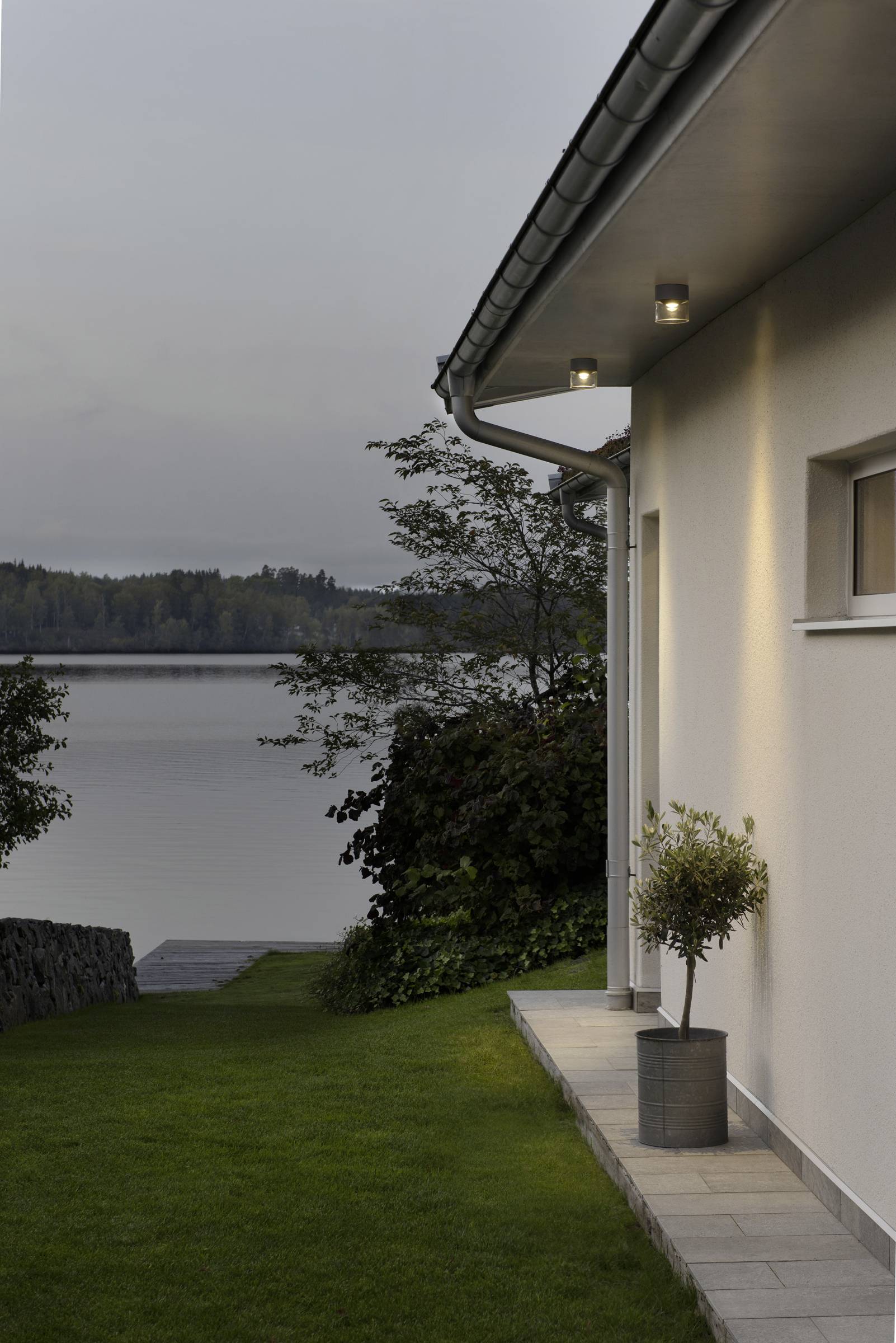 Konstsmide 7883-370 Varese Außendeckenleuchte LED 6W EEK: G (A - G) Anthrazit, Anthrazit (matt)