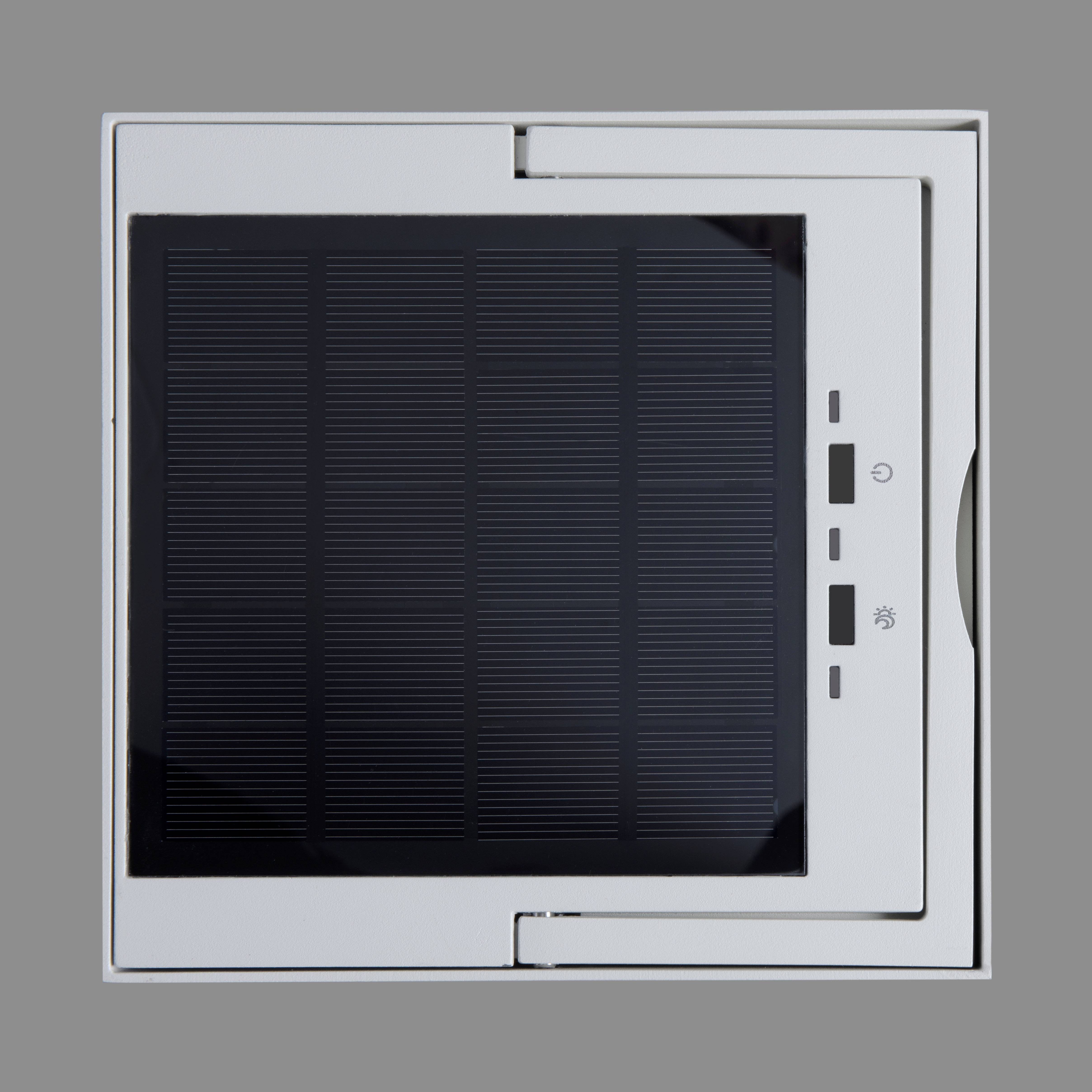 Konstsmide 7815-250 Portofino Solar-Dekoleuchte, USB-Leuchte LED LED fest eingebaut 3.7W Weiß