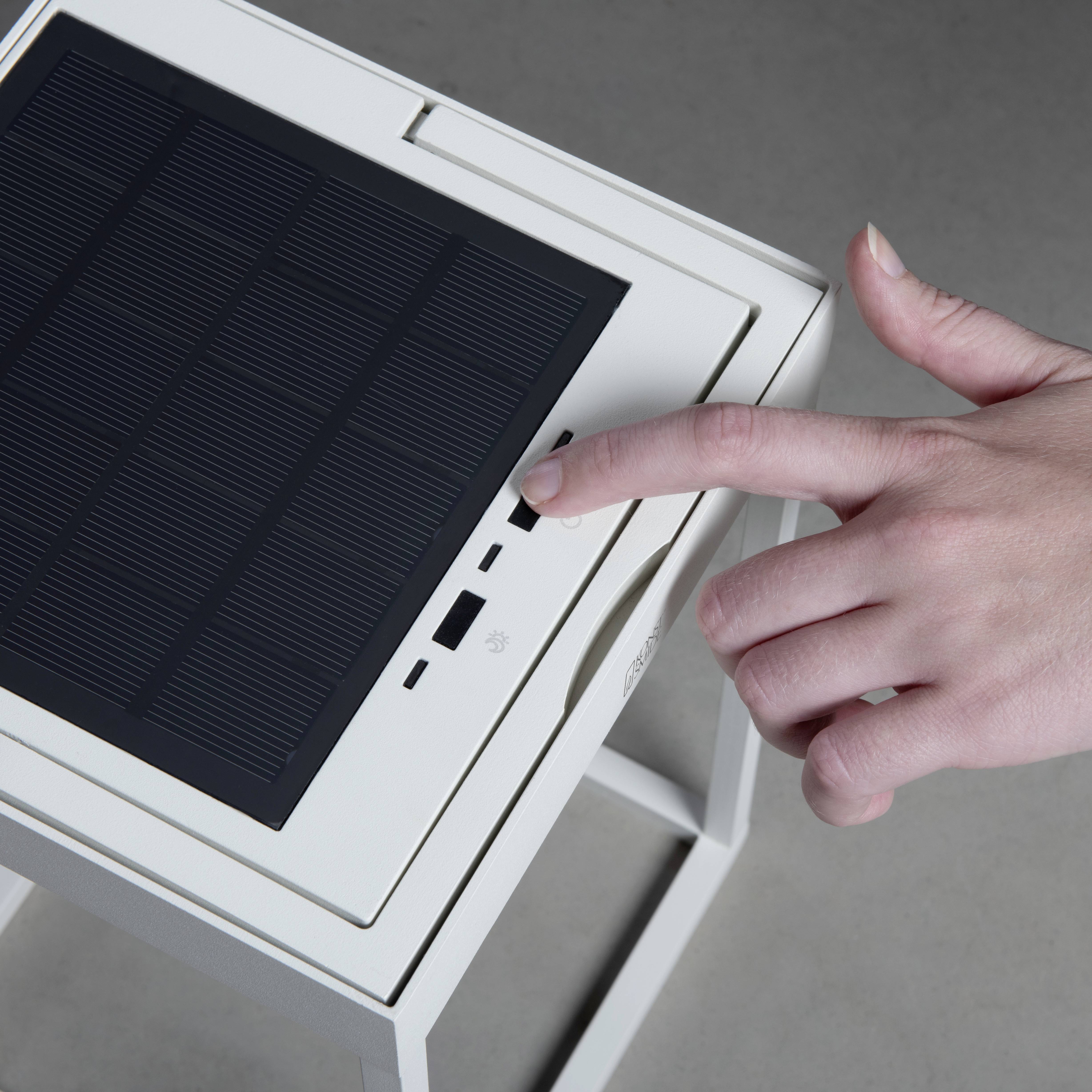 Konstsmide 7815-250 Portofino Solar-Dekoleuchte, USB-Leuchte LED LED fest eingebaut 3.7W Weiß