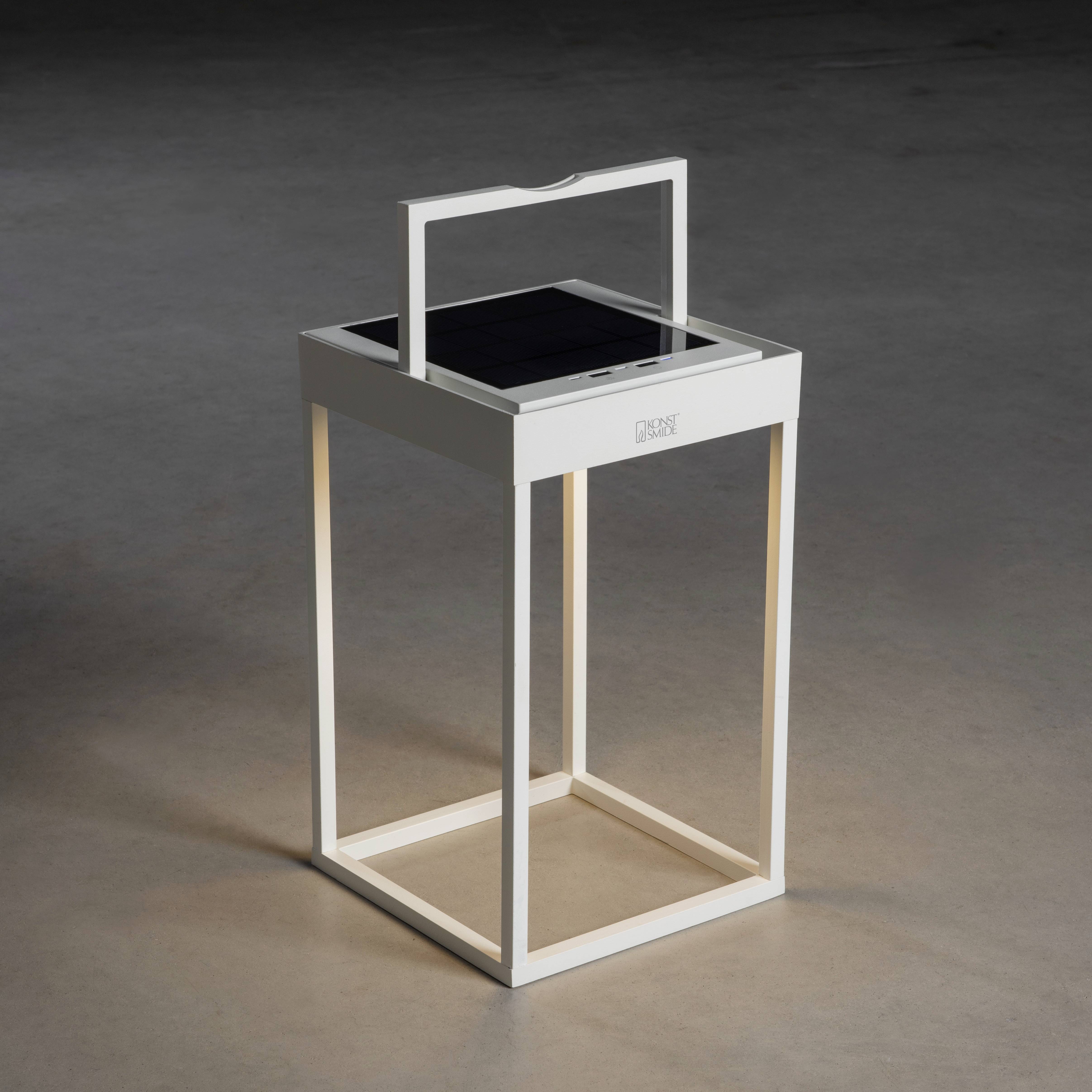 Konstsmide 7815-250 Portofino Solar-Dekoleuchte, USB-Leuchte LED LED fest eingebaut 3.7W Weiß