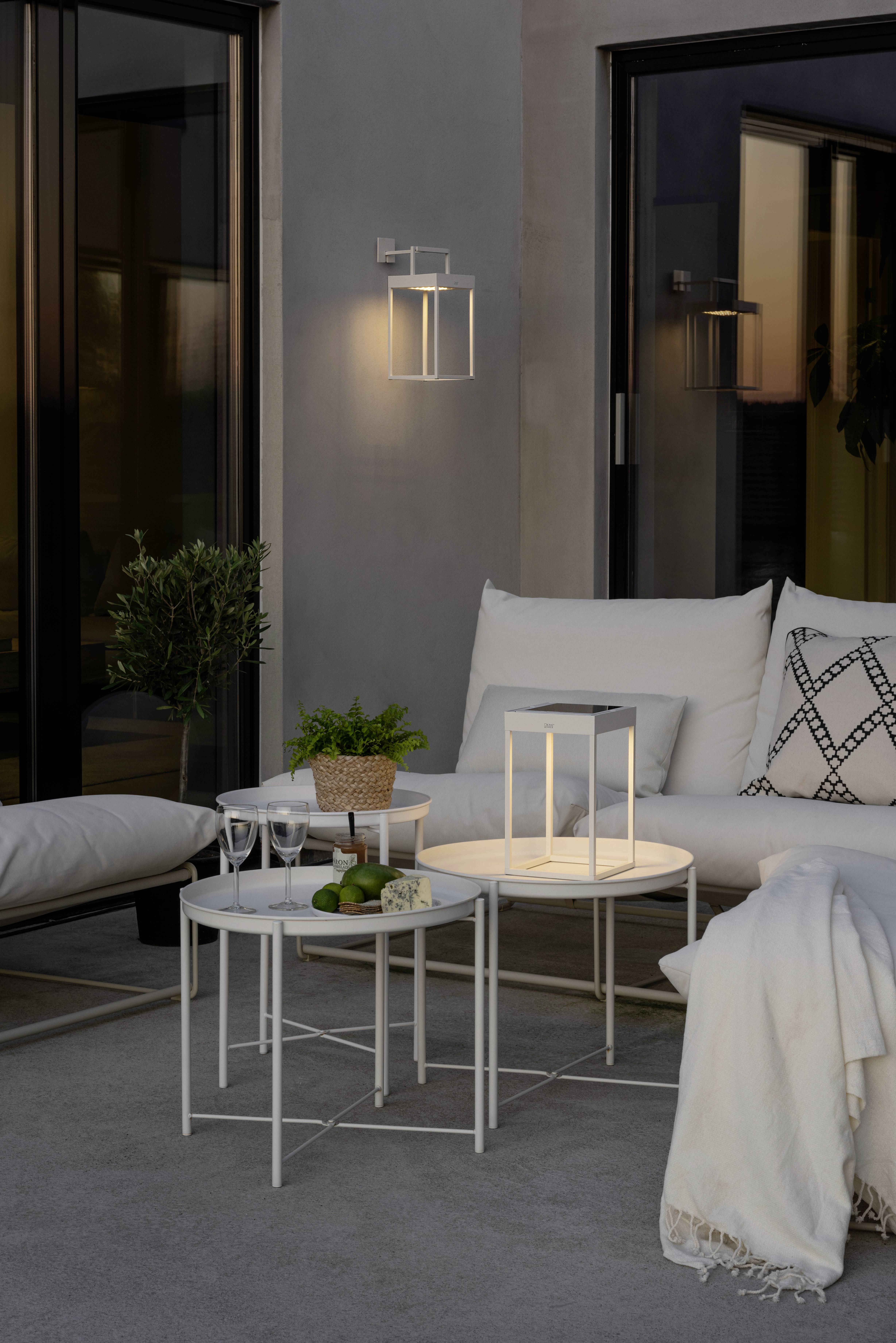 Konstsmide 7815-250 Portofino Solar-Dekoleuchte, USB-Leuchte LED LED fest eingebaut 3.7W Weiß