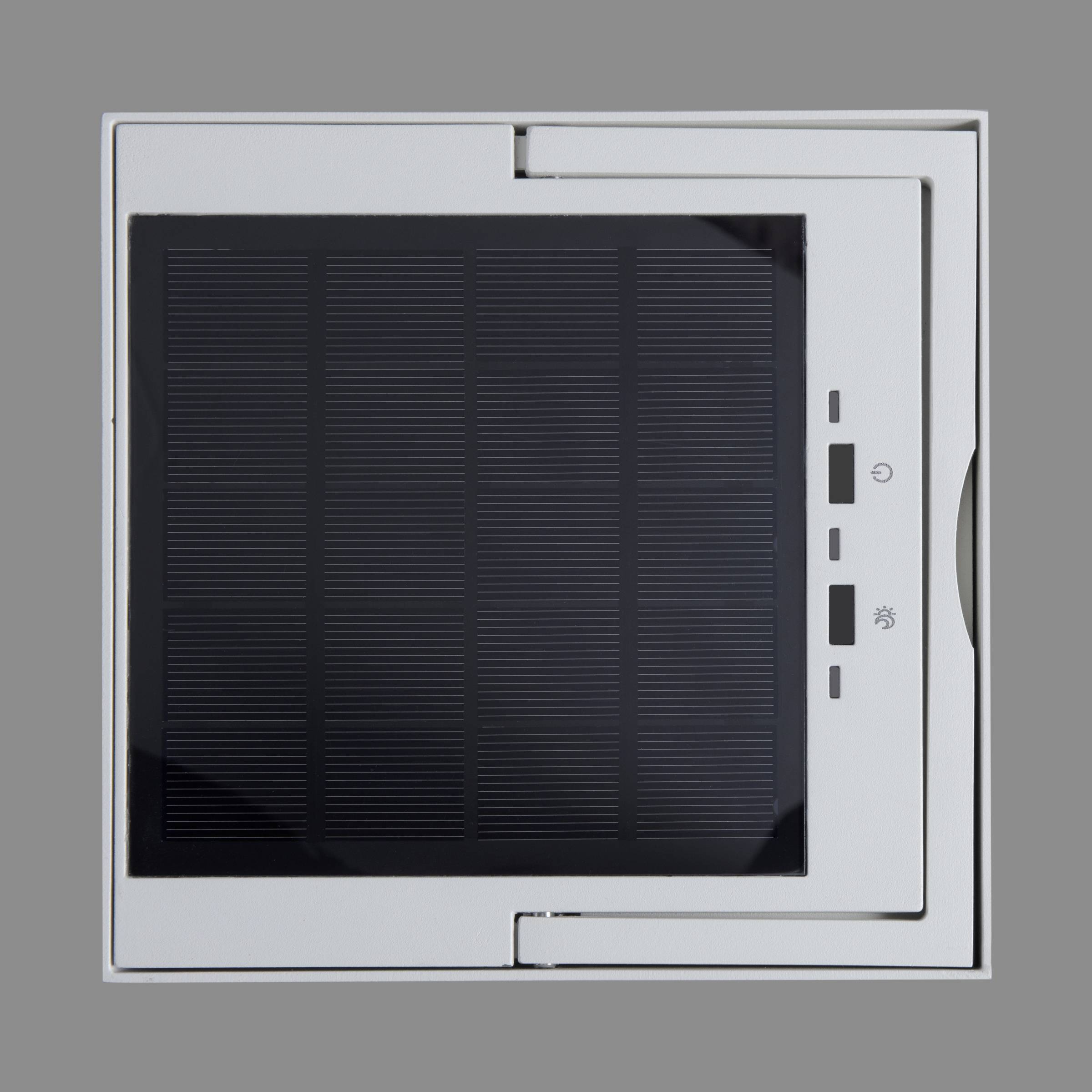 Konstsmide 7815-250 Portofino Solar-Dekoleuchte, USB-Leuchte LED LED fest eingebaut 3.7W Weiß