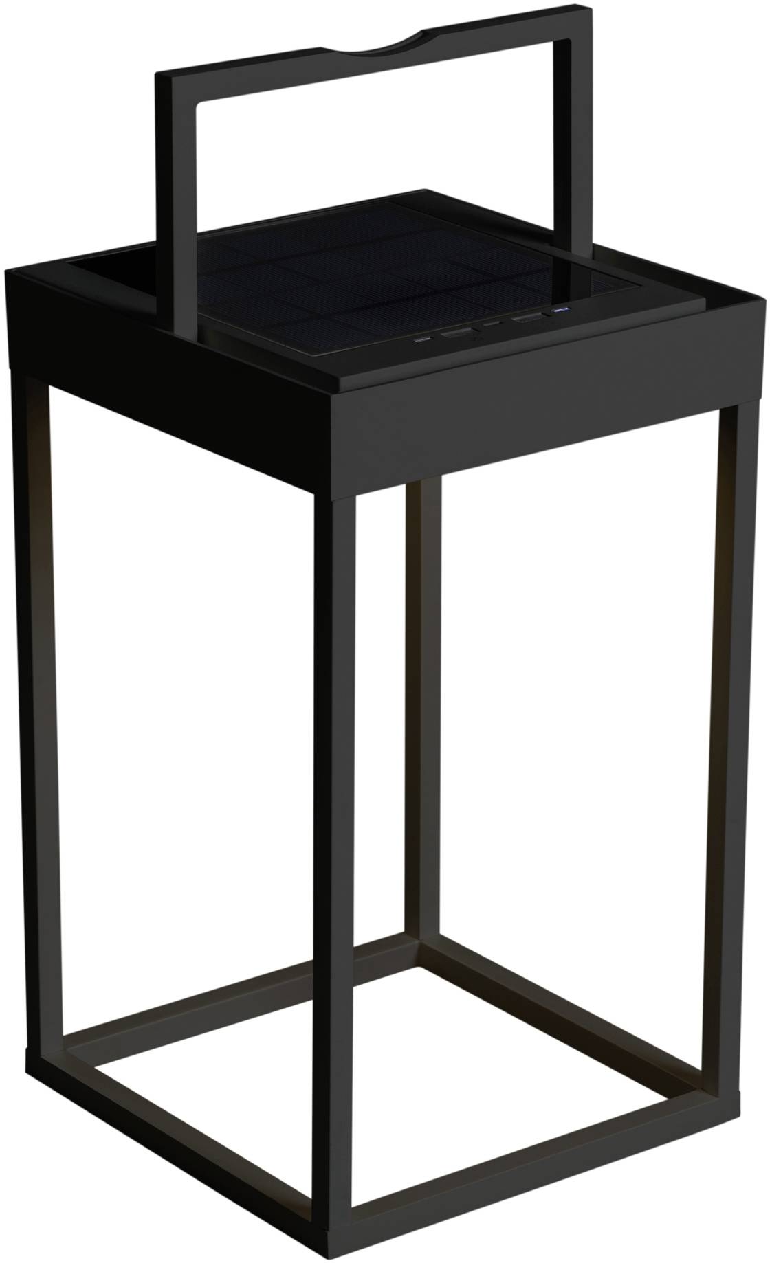 Konstsmide 7815-750 Portofino Solar-Dekoleuchte, USB-Leuchte LED LED fest eingebaut 3.7W Schwarz