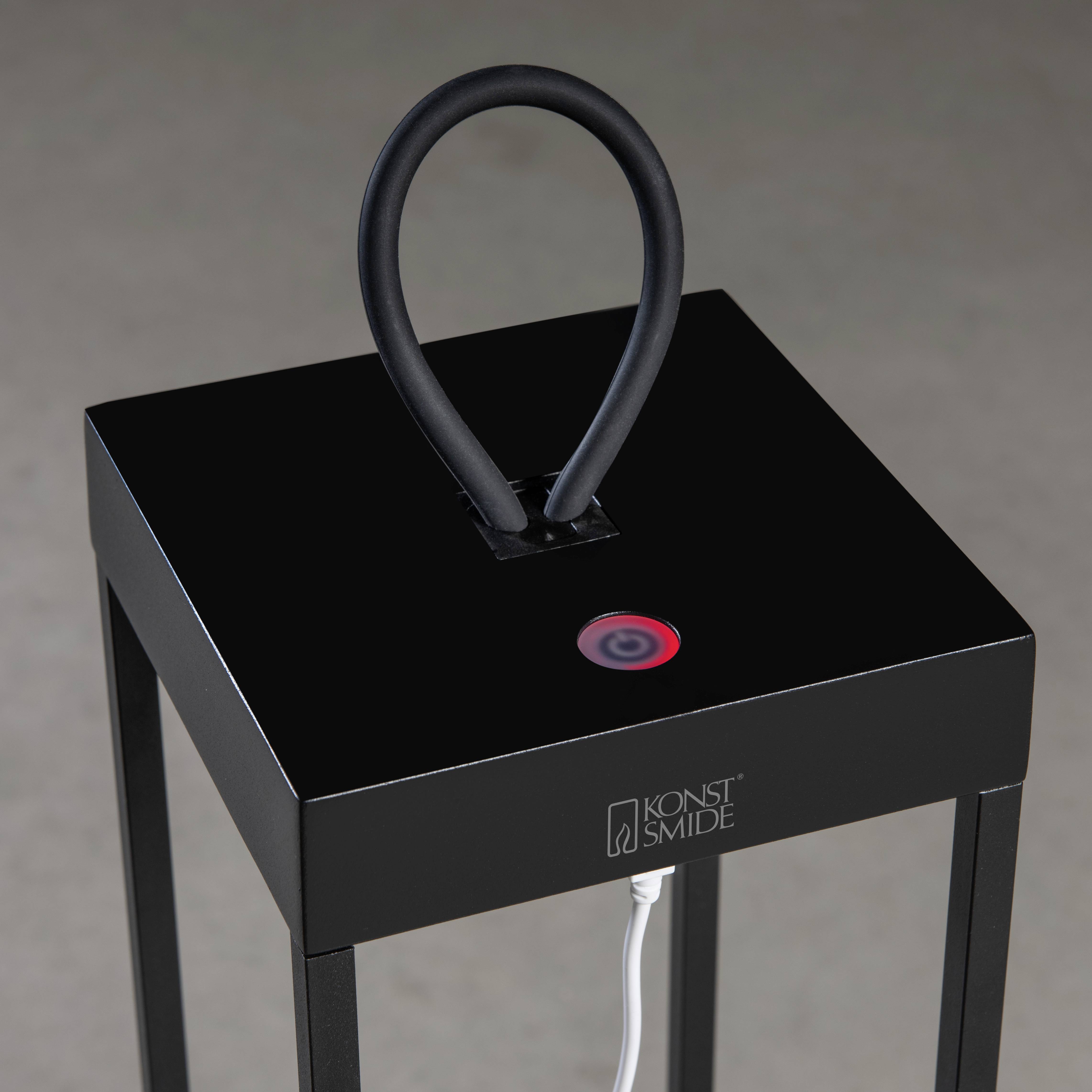 Konstsmide 7811-750 Ravello Außen-Dekobeleuchtung, LED-Dekoleuchte, LED-Laterne, USB-Leuchte LED LED fest eingebaut 2.2W Schwarz