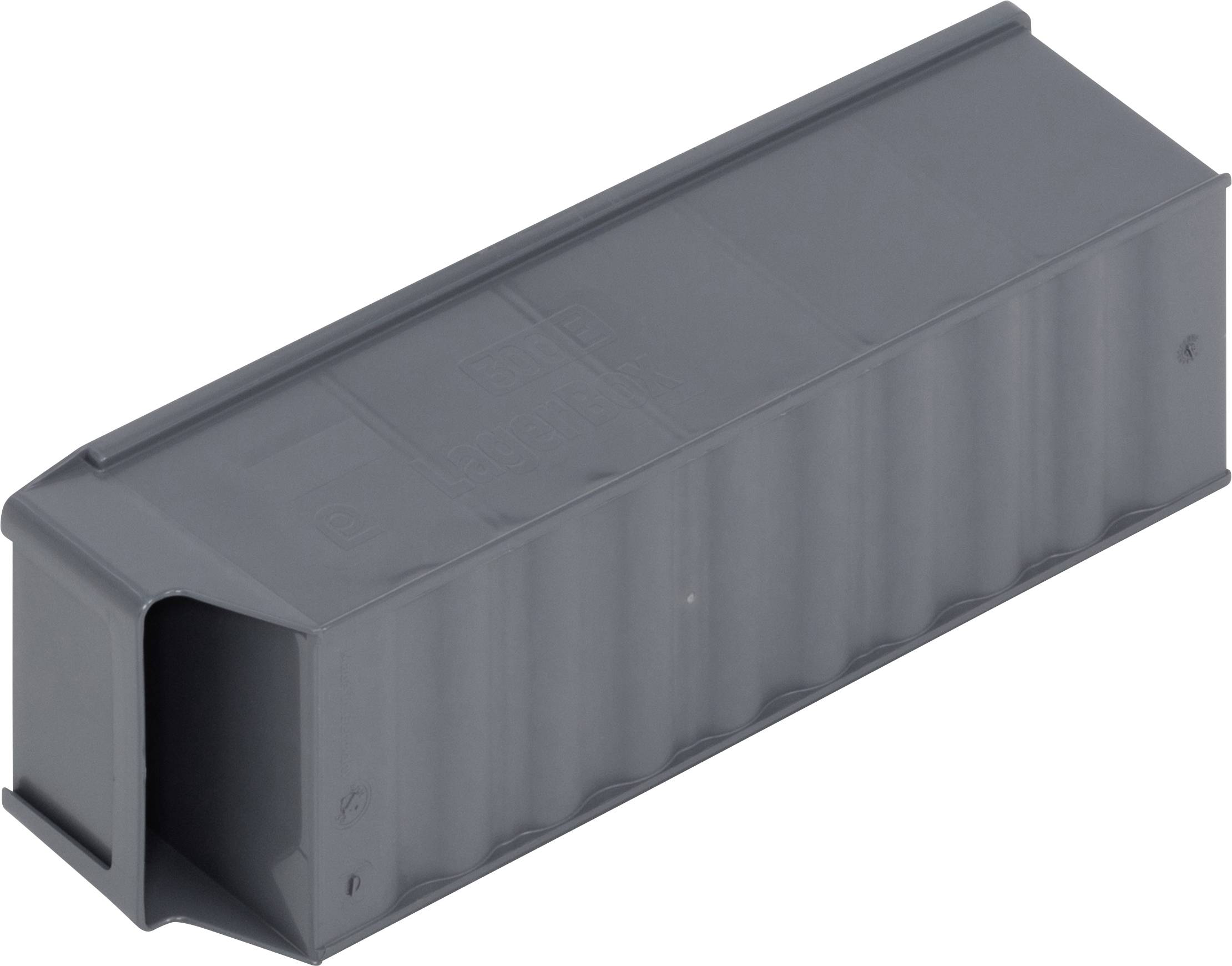 Alutec 66027 Sichtlagerkasten (L x B x H) 300 x 91 x 81mm Dunkelgrau 1St.