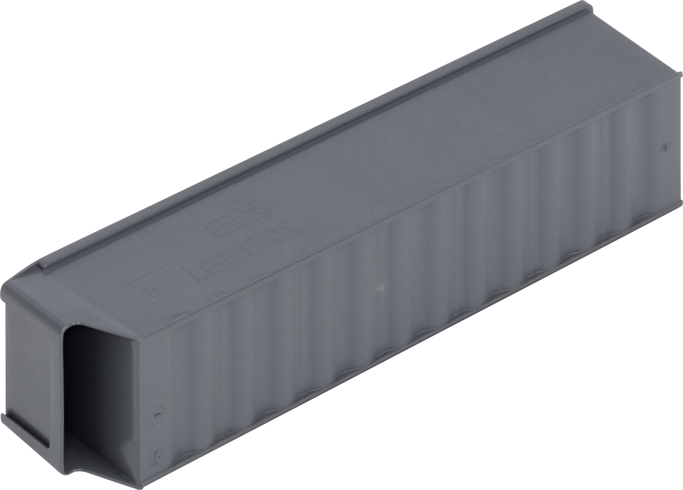 Alutec 66029 Sichtlagerkasten (L x B x H) 400 x 91 x 81mm Dunkelgrau 1St.