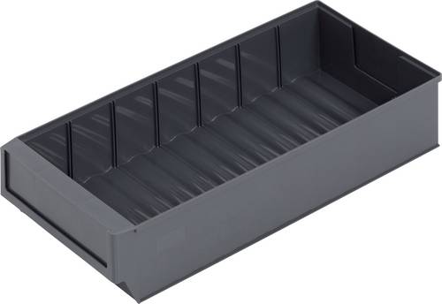 Alutec 66030 Sichtlagerkasten (L x B x H) 400 x 183 x 81 mm Dunkelgrau 1 St.