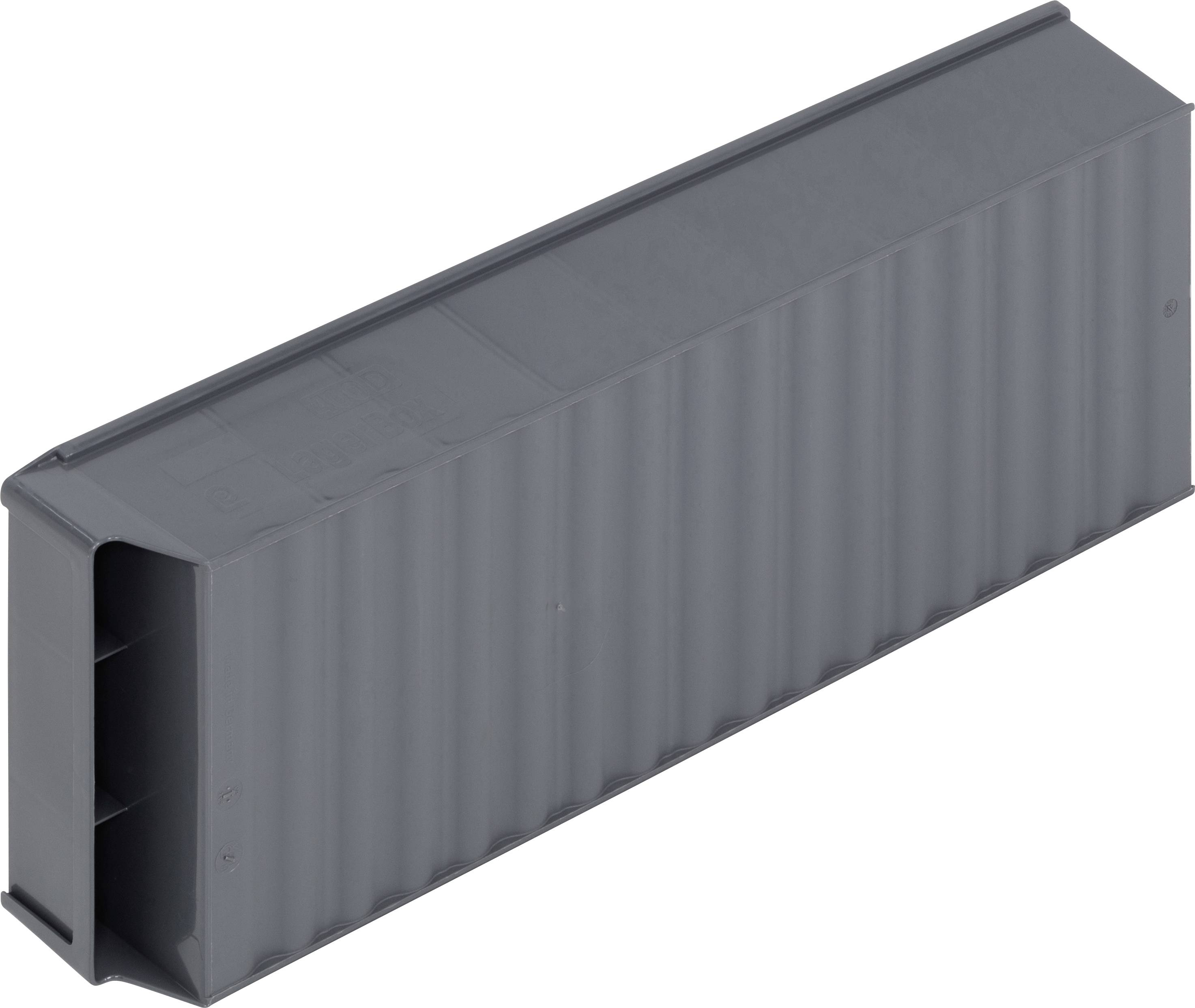 Alutec 66032 Sichtlagerkasten (L x B x H) 500 x 183 x 81mm Dunkelgrau 1St.