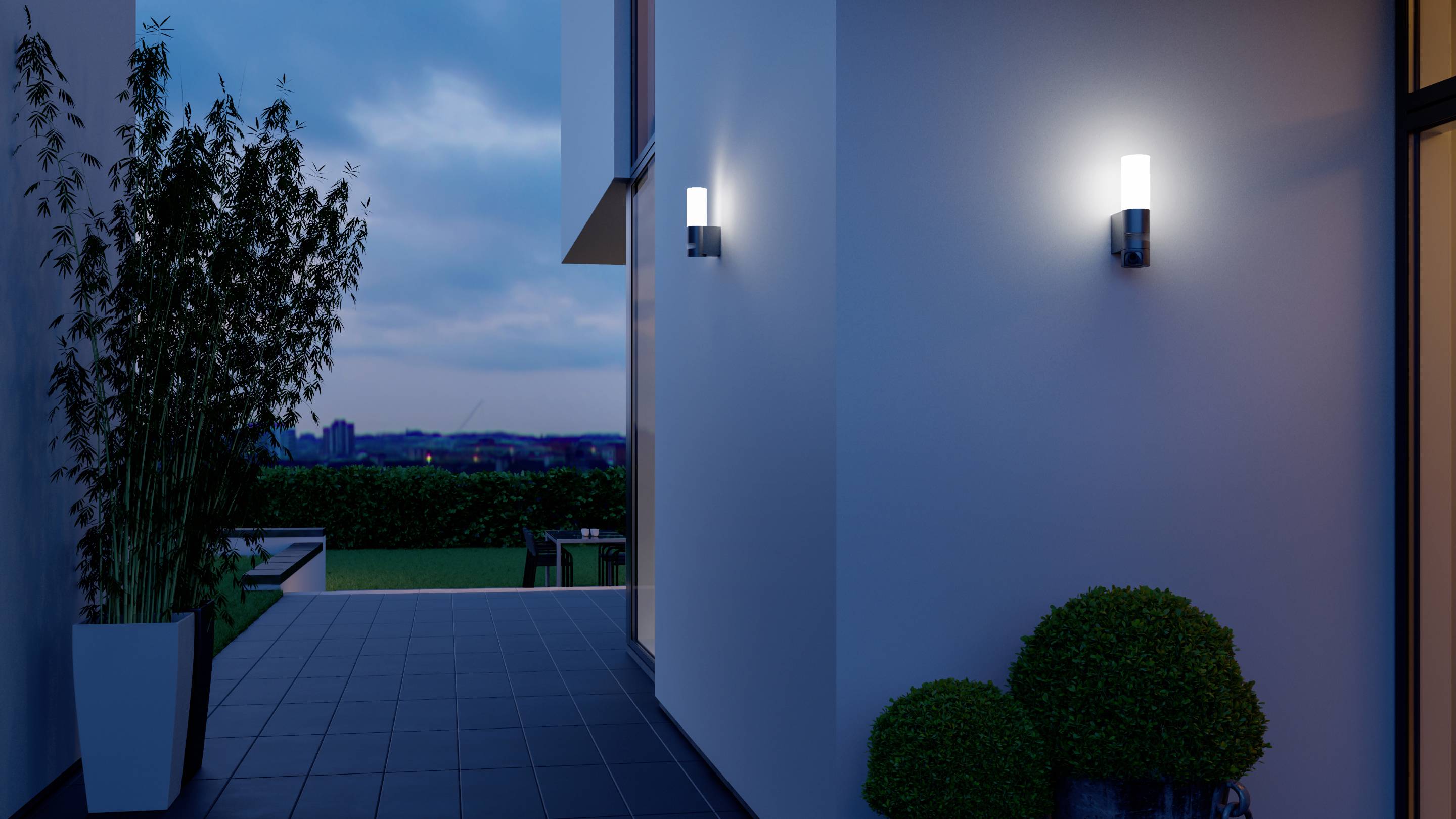 Steinel L 605 S 065287 LED-Außenwandleuchte mit Bewegungsmelder LED LED fest eingebaut 11.3W Anthrazit