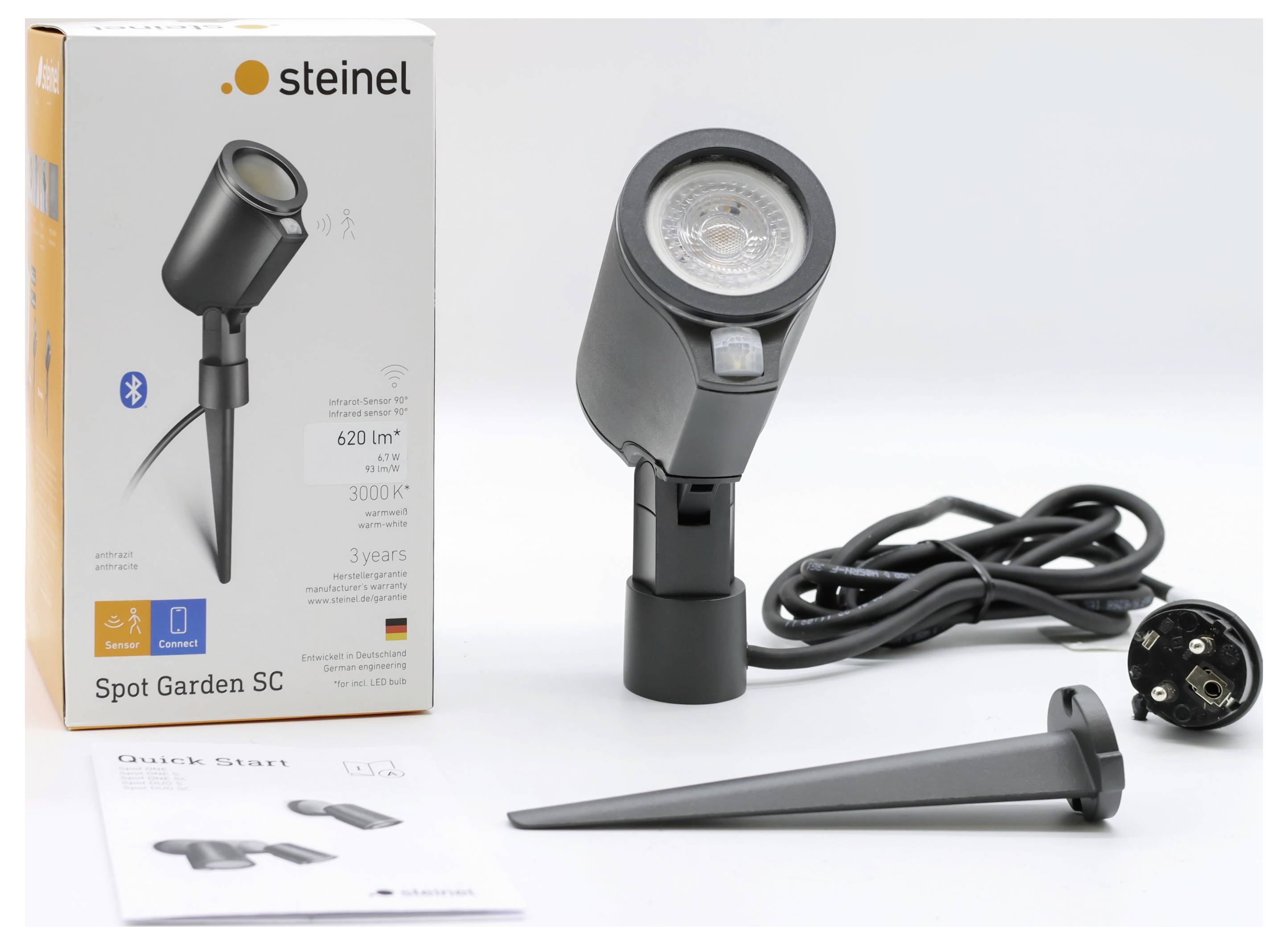 Steinel Spot Garden SC 058685 LED-Außenstrahler mit Bewegungsmelder EEK: F (A - G) 7.9 W Leuchtfarben: Warmweiß