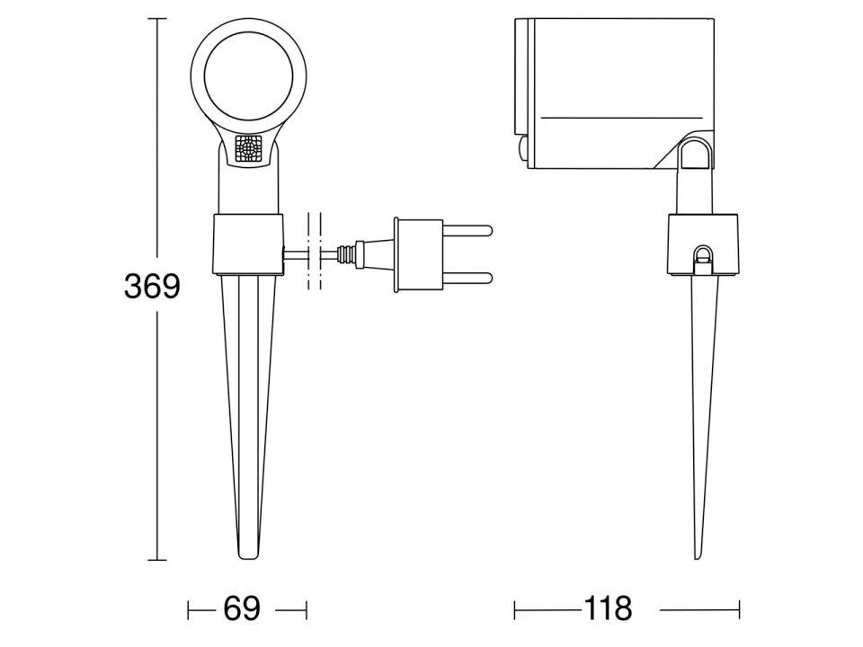 Steinel Spot Garden SC 058685 LED-Außenstrahler mit Bewegungsmelder EEK: F (A - G) 7.9W Leuchtfarben: Warmweiß