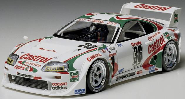 Tamiya 300024163 Castrol Toyota Tom´s Supra GT Automodell Bausatz 1:24