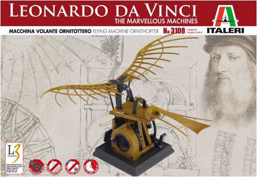 Italeri 3108 L.DaVinci Flugmaschine Ornithopter Figur Bausatz