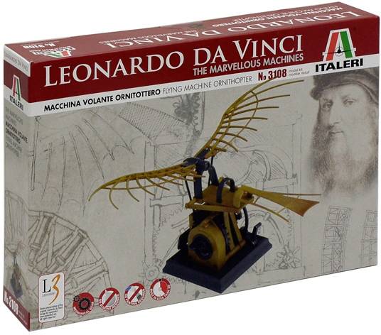Italeri 3108 L.DaVinci Flugmaschine Ornithopter Figur Bausatz