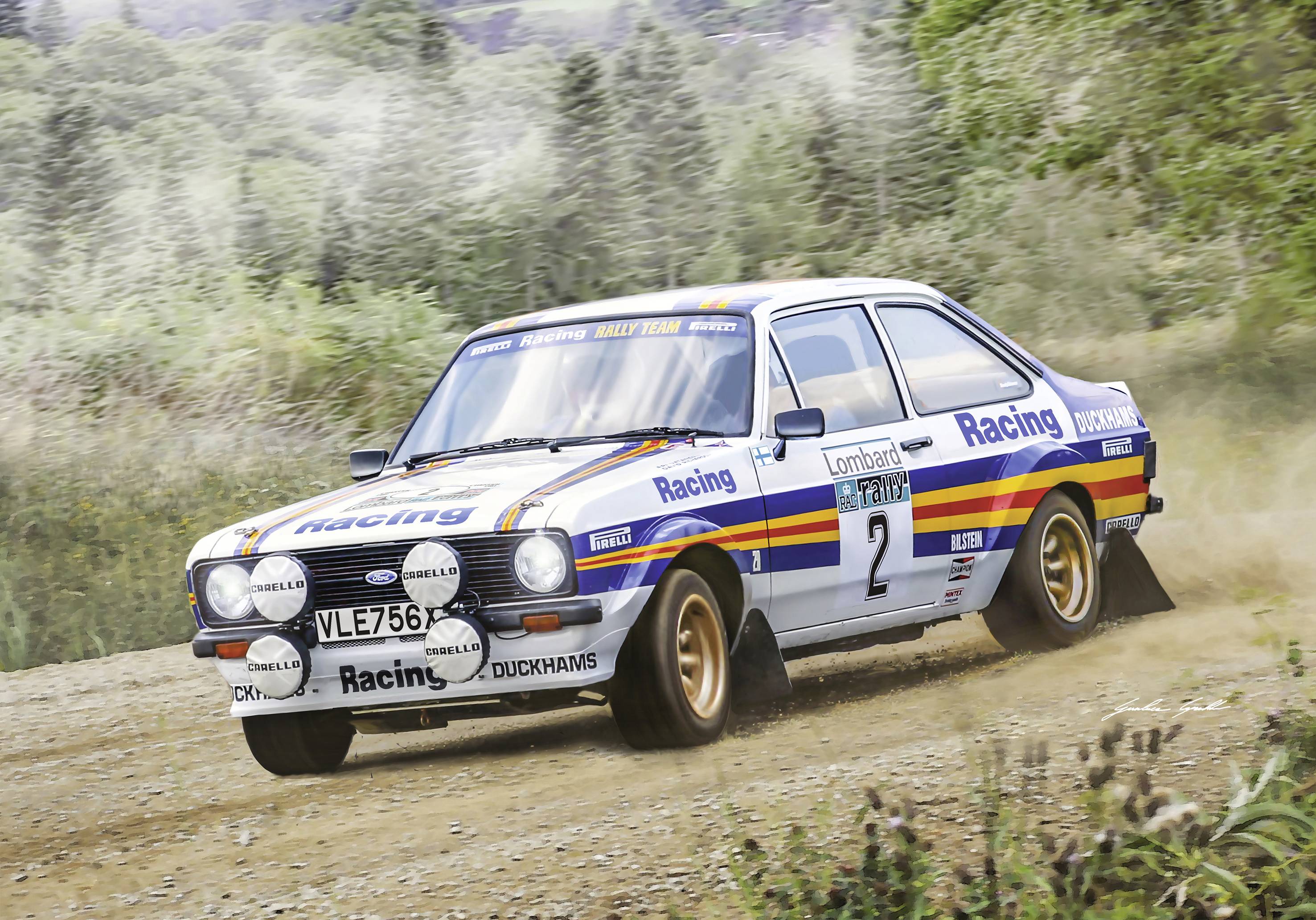 Italeri 3650 Ford Escort RS 1800 MK.II Lombard Automodell Bausatz 1:24