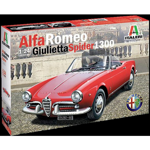 Italeri 3653 Alfa Romeo Giulietta Spider 1300 Automodell Bausatz 1:24