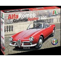 Italeri 3653 Alfa Romeo Giulietta Spider 1300 Automodell Bausatz 1:24 Italeri 3653 Alfa Romeo Giulietta Spider 1300 Automodell Bausatz 1:24