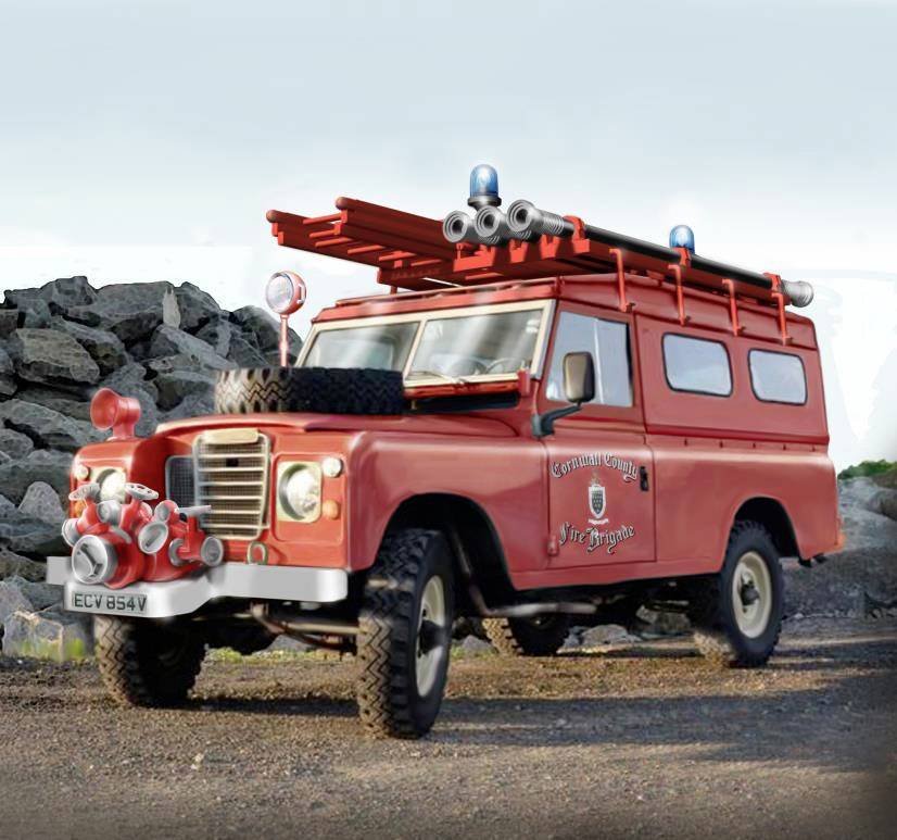 Italeri 3660 Land Rover Fire Truck Automodell Bausatz 1:24
