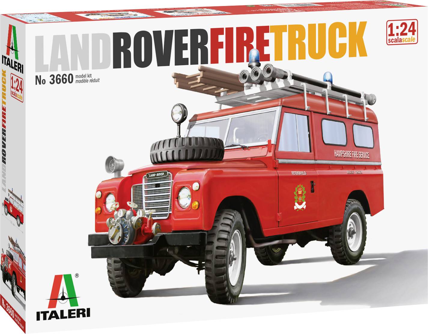 Italeri 3660 Land Rover Fire Truck Automodell Bausatz 1:24
