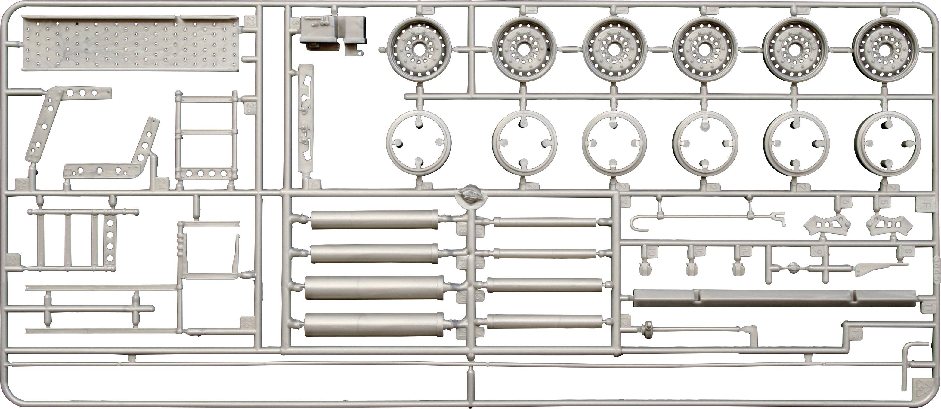 Italeri 3845 Muldenkipper-Anhänger Truckmodell Bausatz 1:24