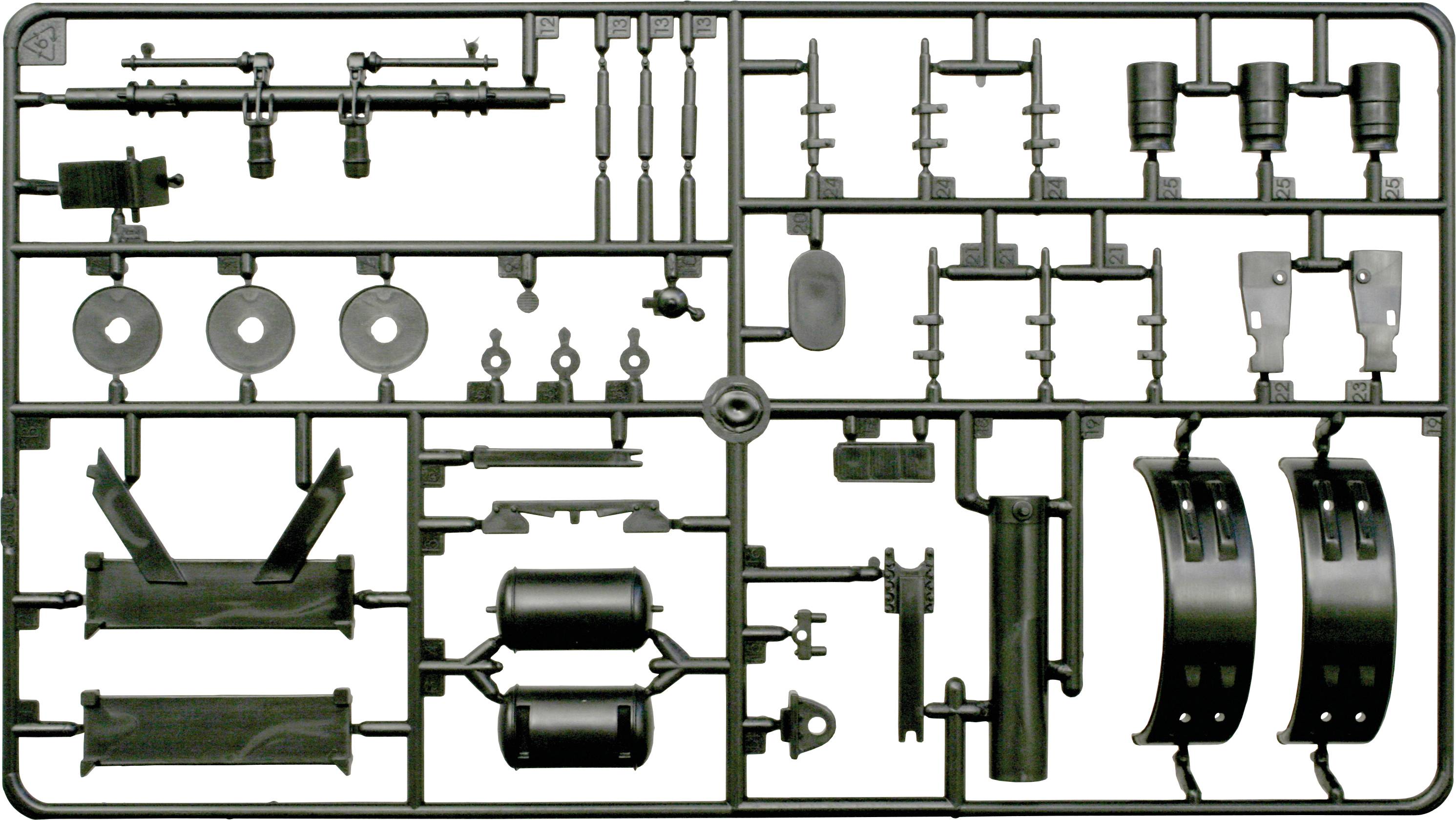 Italeri 3845 Muldenkipper-Anhänger Truckmodell Bausatz 1:24