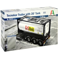 Italeri 3929 Tecnokar Trailer w/ 20ft Tank Truckmodell Bausatz 1:24 Italeri 3929 Tecnokar Trailer w/ 20ft Tank Truckmodell Bausatz 1:24