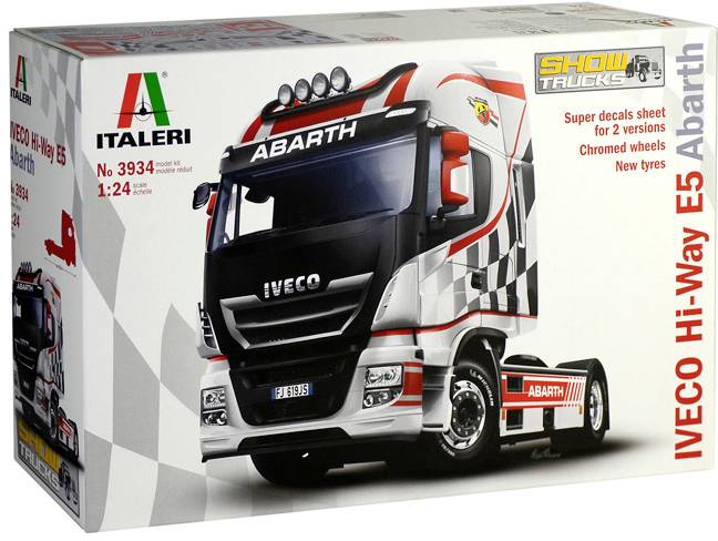 Italeri 3934 Iveco HI-WY E5 "Abarth" Truckmodell Bausatz 1:24