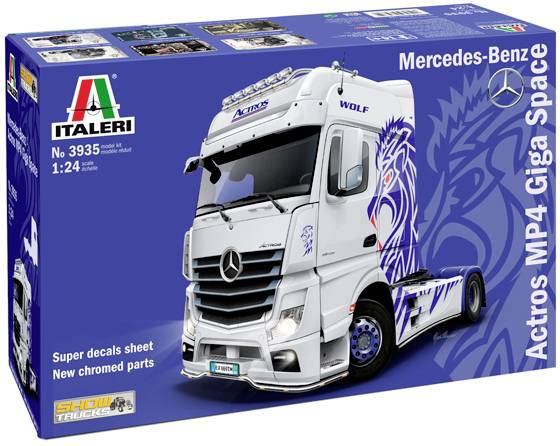 Italeri 3935 MB Actros MP4 Show GigaSpace Truckmodell Bausatz 1:24