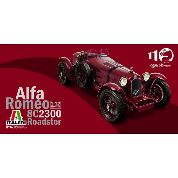 Italeri 4708 Alfa Romeo 8C/2300 1931-33 Automodell Bausatz 1:12 Italeri 4708 Alfa Romeo 8C/2300 1931-33 Automodell Bausatz 1:12