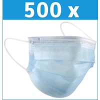 Mund-Nasen-Bedeckung Vlies 500 St. 3-lagig Mund-Nasen-Bedeckung Vlies 500 St. 3-lagig