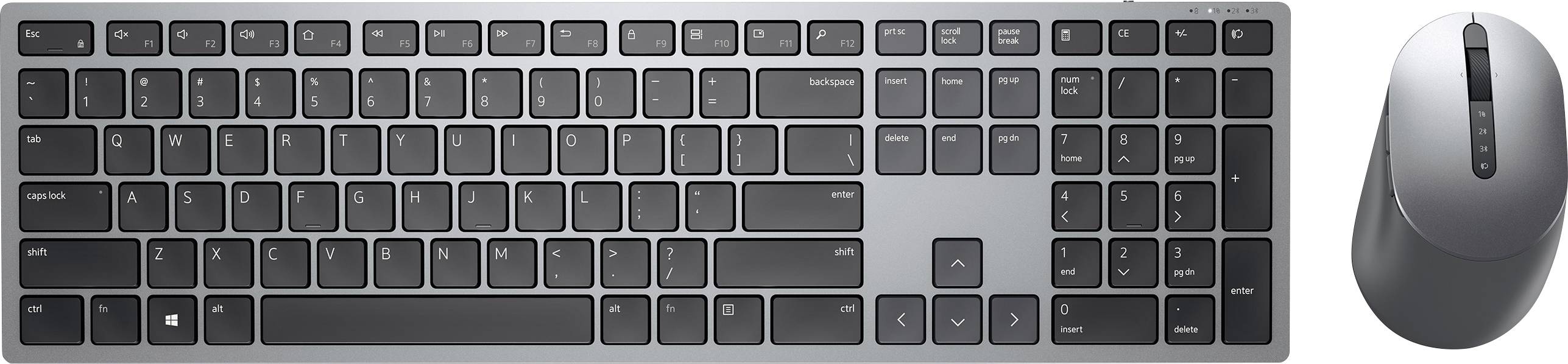 Dell Premier KM7321W Funk, Bluetooth® Tastatur, Maus-Set Deutsch, QWERTZ Titan
