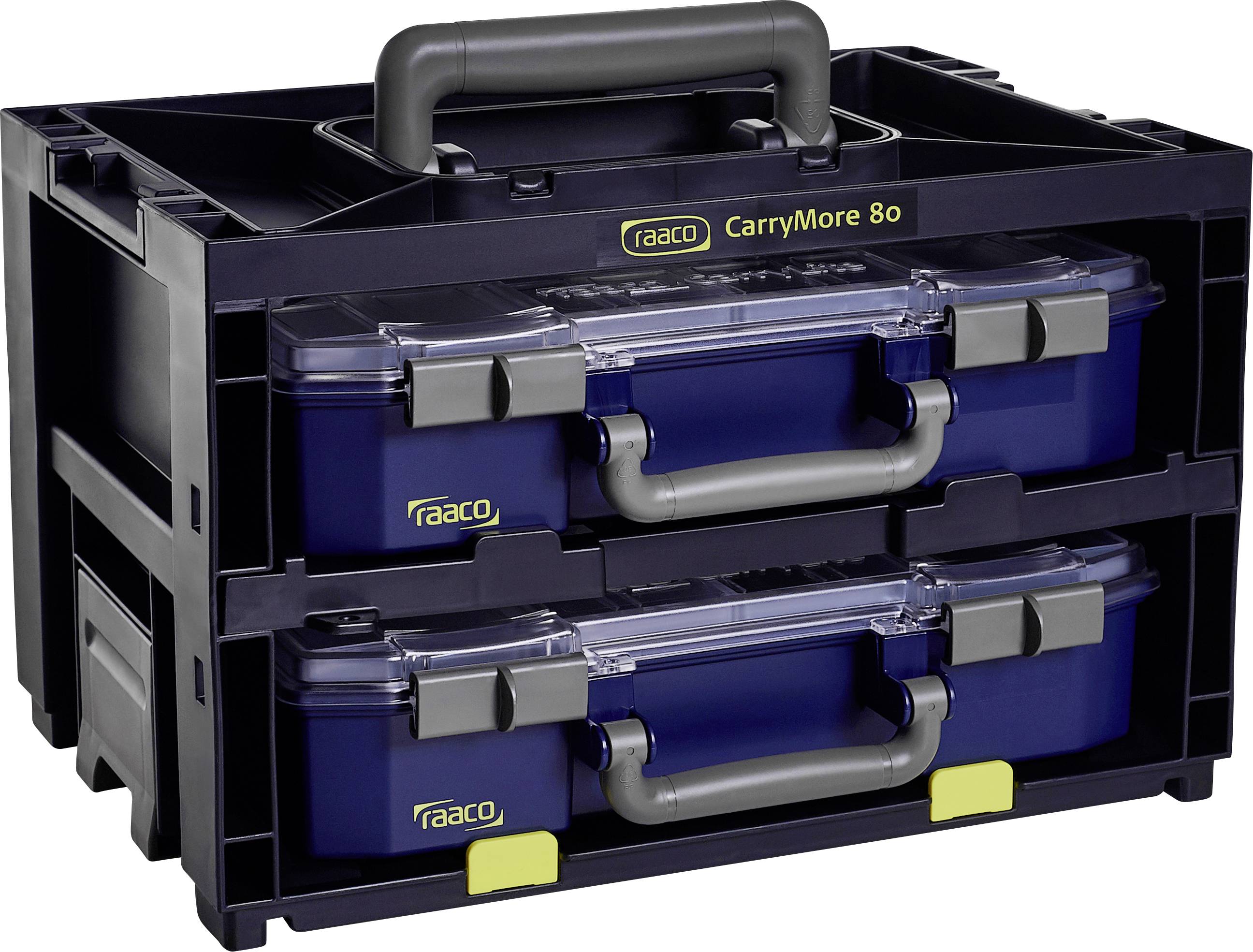 Raaco CarryMore 80x2 Sortimentskoffer (B x H x T) 386 x 241 x 278 mm Inhalt 1 St.