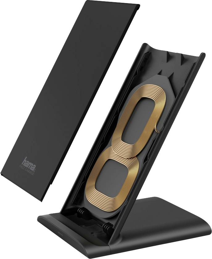Hama Induktions-Ladegerät 2000mA HR6QI-FC10S Basic Line 00188323 Ausgänge Induktionslade-Standard Schwarz